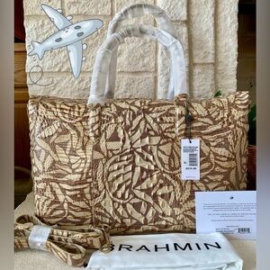 🪴STEPPING STONE DUXBURY WEEKENDER by BRAHMIN NWT, DUST BAG, INFO CARD~ GORGEOUS!